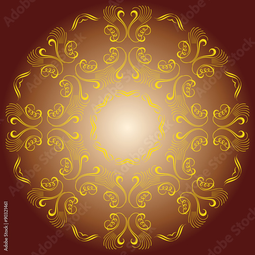 colored circular ornament