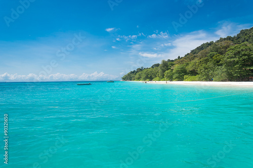 sea and Tachai Island  Thailand