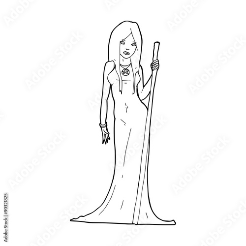 cartoon sorceress