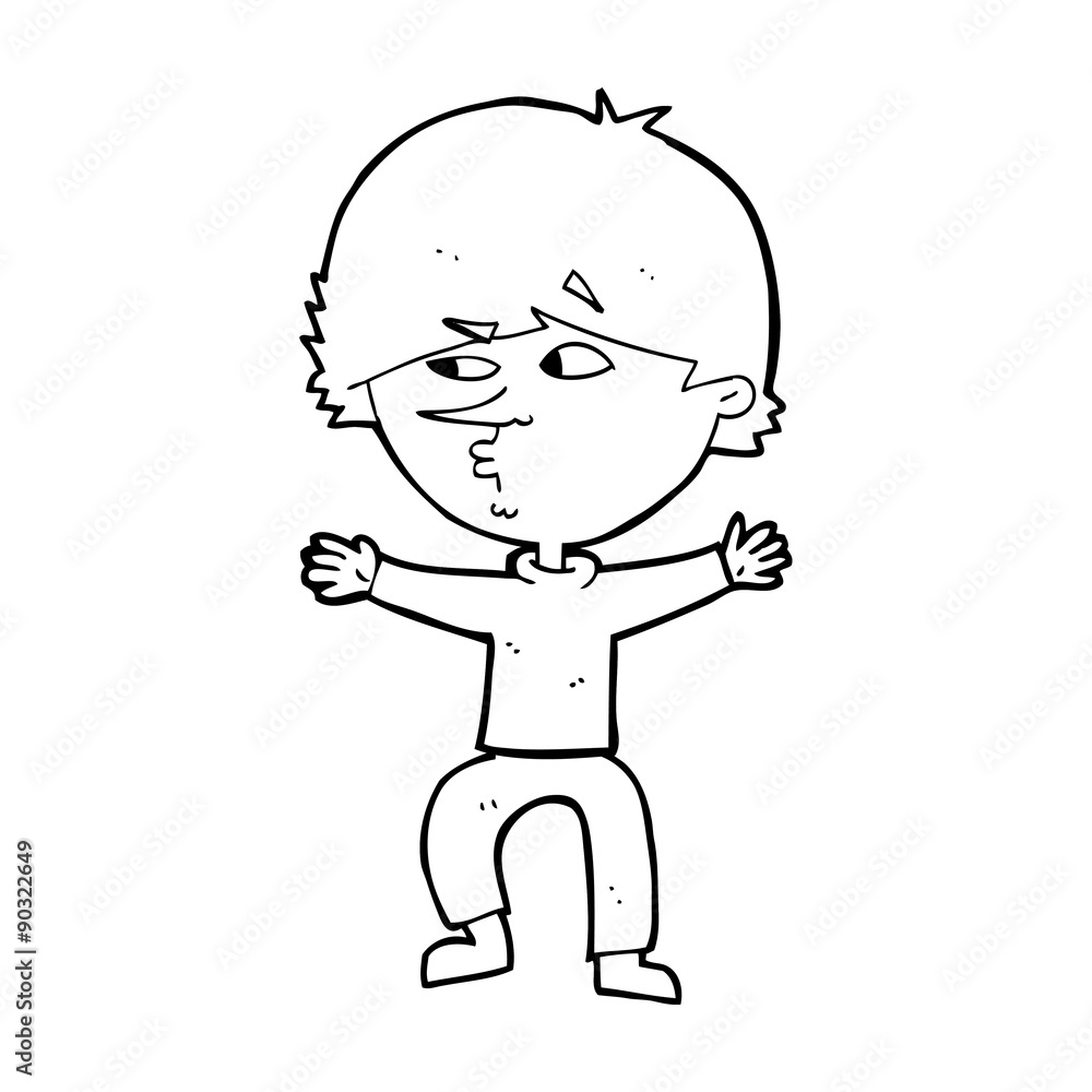 cartoon suspicious man cartoon suspicious man