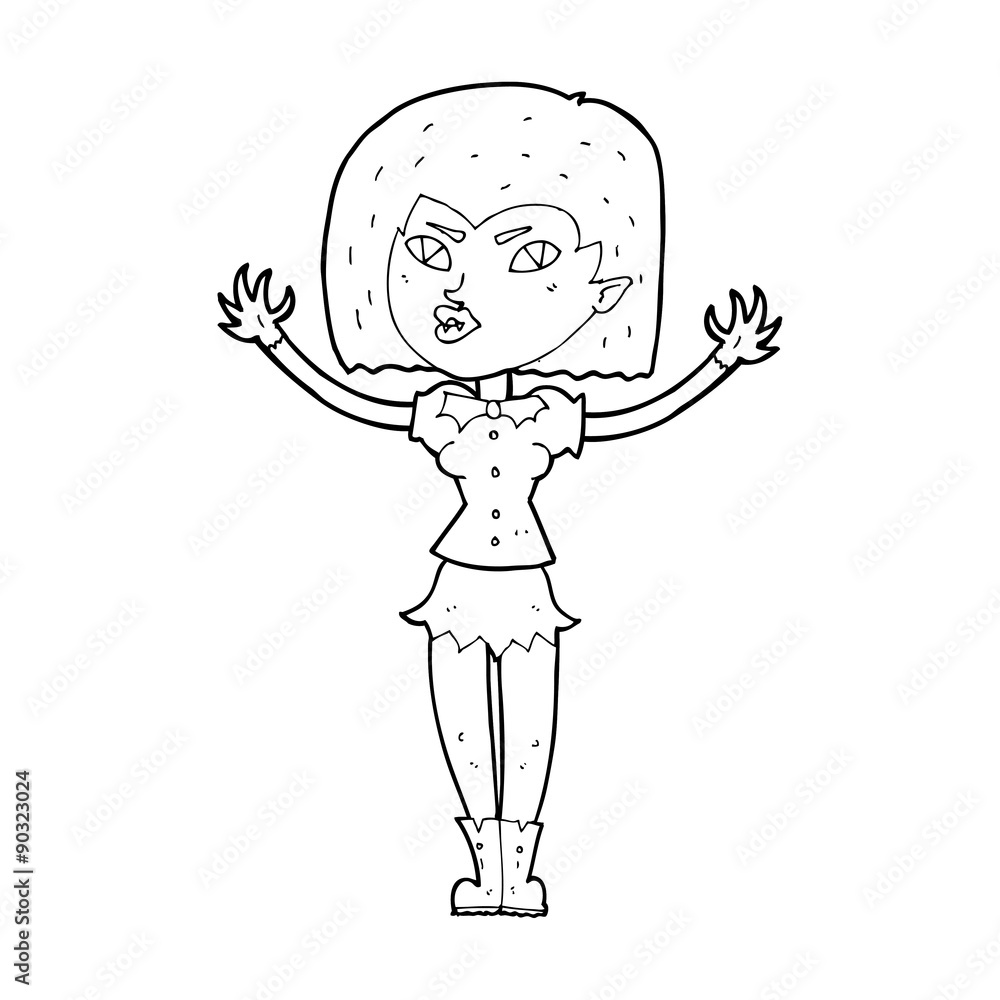 cartoon vampire girl cartoon vampire girl