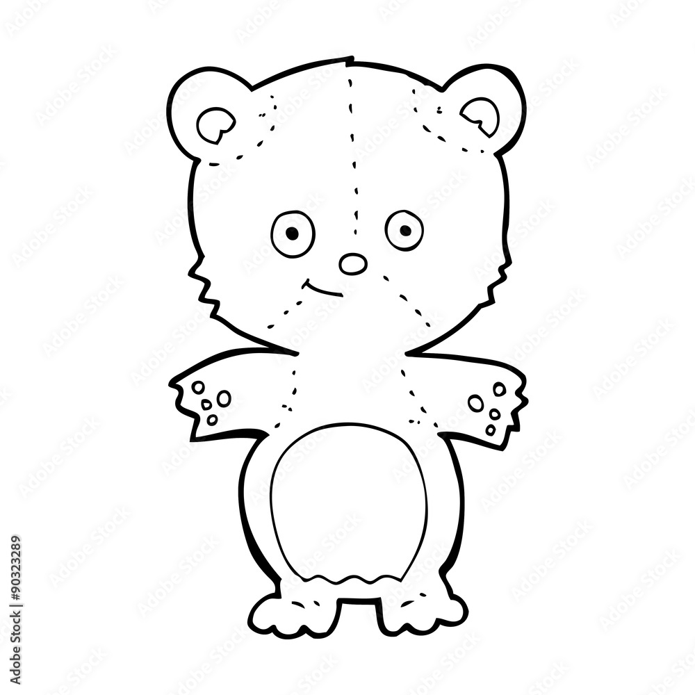 Fototapeta premium cartoon teddy bear