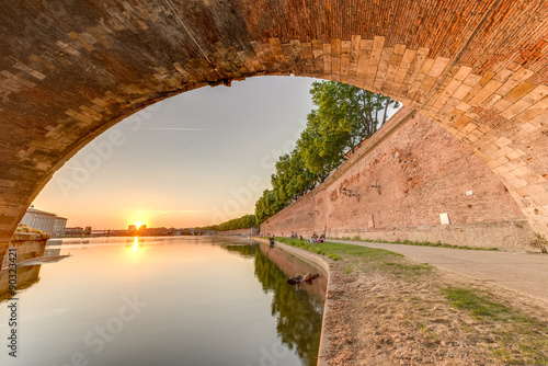 La Garonne passing through Toulouse, France