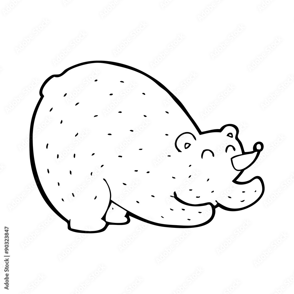cartoon stretching bear cartoon stretching bear