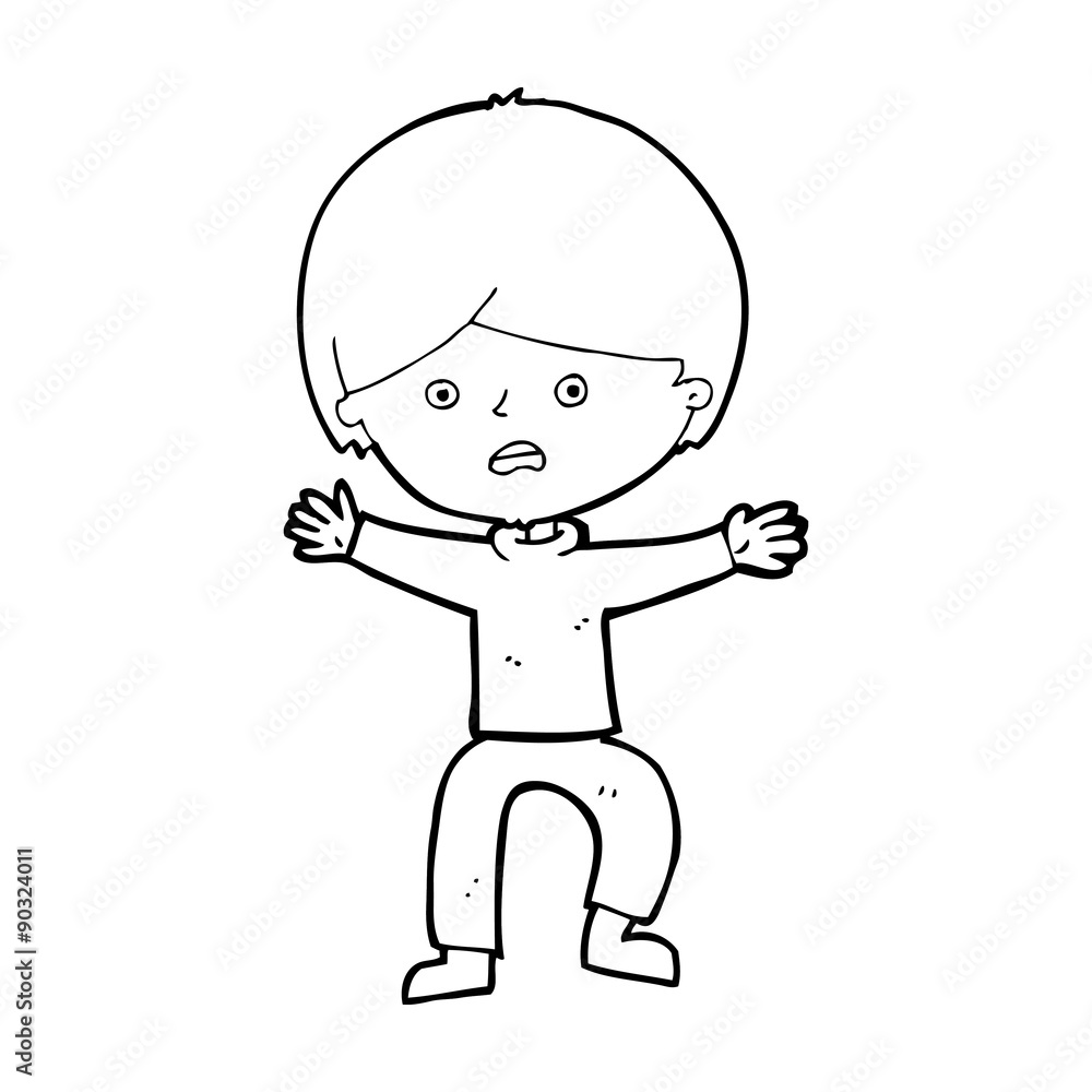 cartoon boy panicking cartoon boy panicking
