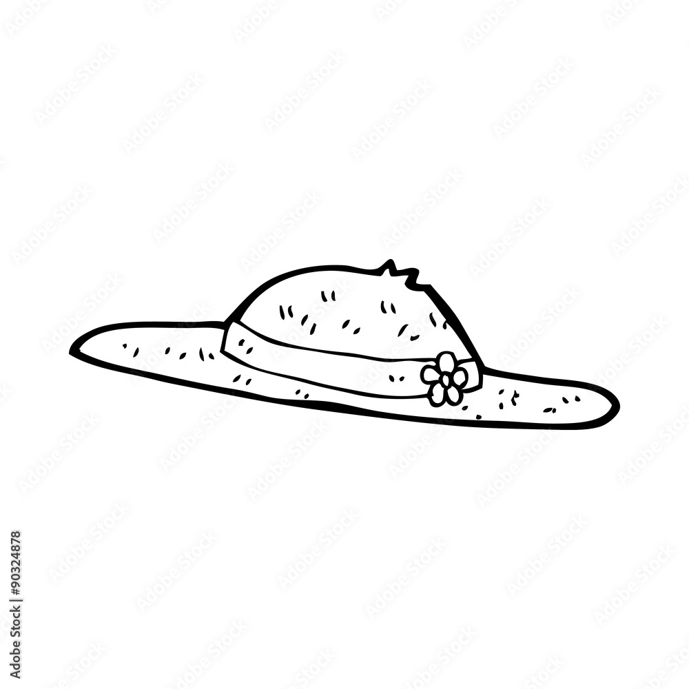 cartoon summer hat cartoon summer hat