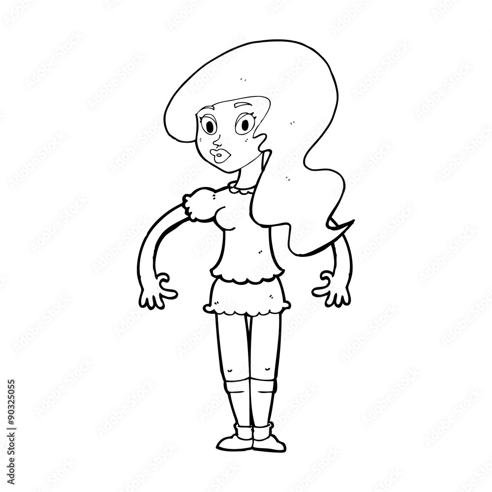 cartoon pretty woman cartoon pretty woman