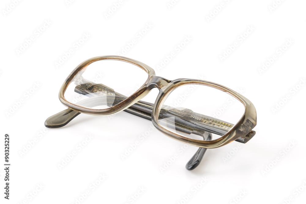 eyesight glasses on white background eyesight glasses on white background
