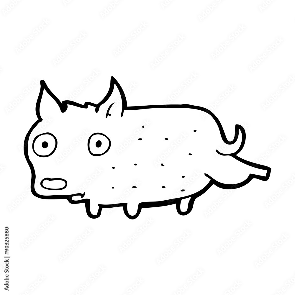 cartoon little dog cocking leg cartoon little dog cocking leg