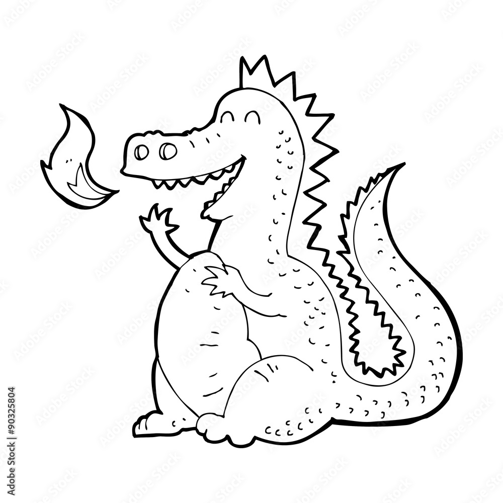 cartoon fire breathing dragon cartoon fire breathing dragon