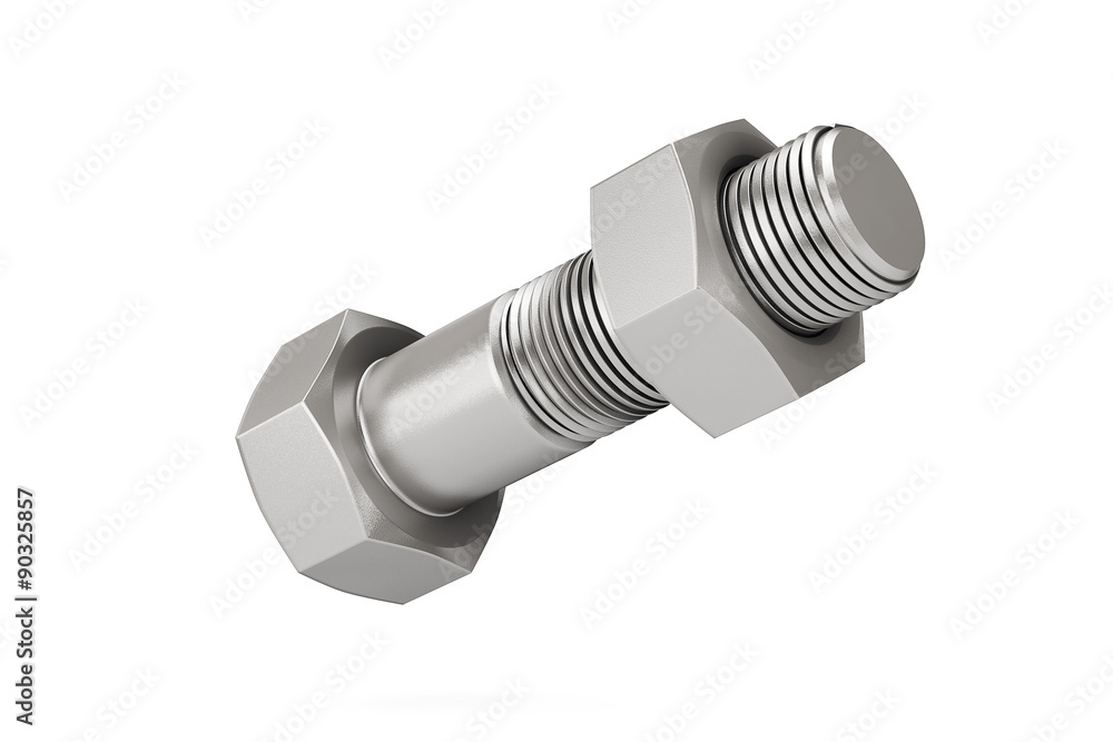 Closeup Bolt and Nut Closeup Bolt and Nut
