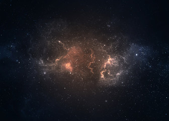 Acrylglasbilder Universum Sternenfeld in unendlicher Weltraumweite  © Vadimsadovski