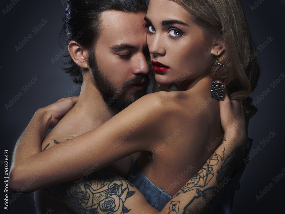 beautiful couple.sexy woman and handsome man.lovely boy and girl Stock  Photo | Adobe Stock