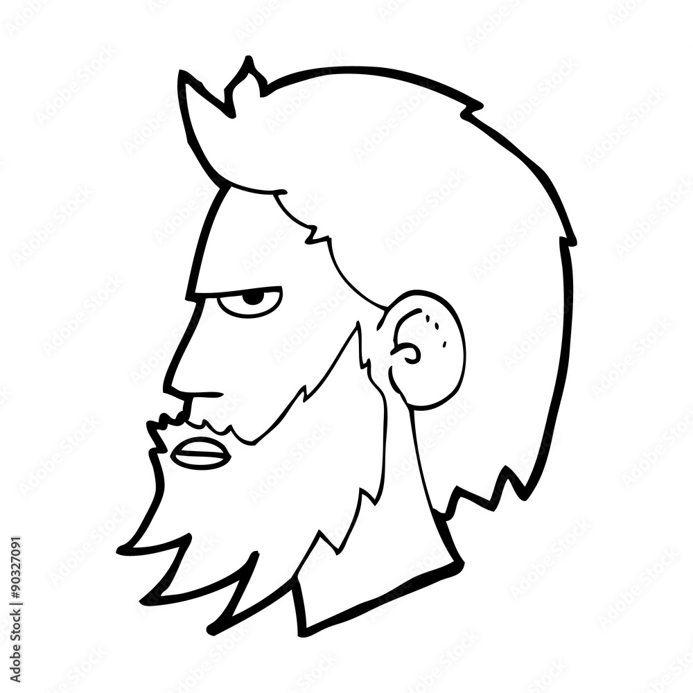 cartoon man with beard cartoon man with beard