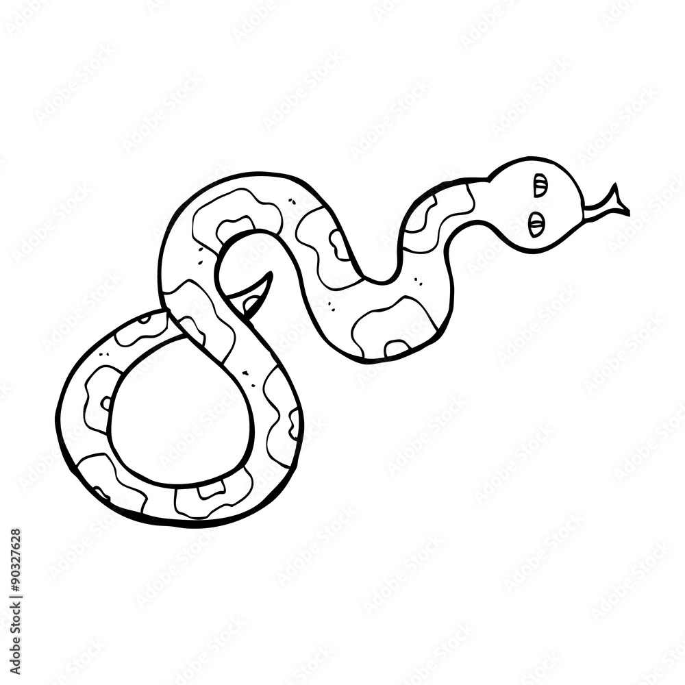 Fototapeta premium cartoon snake