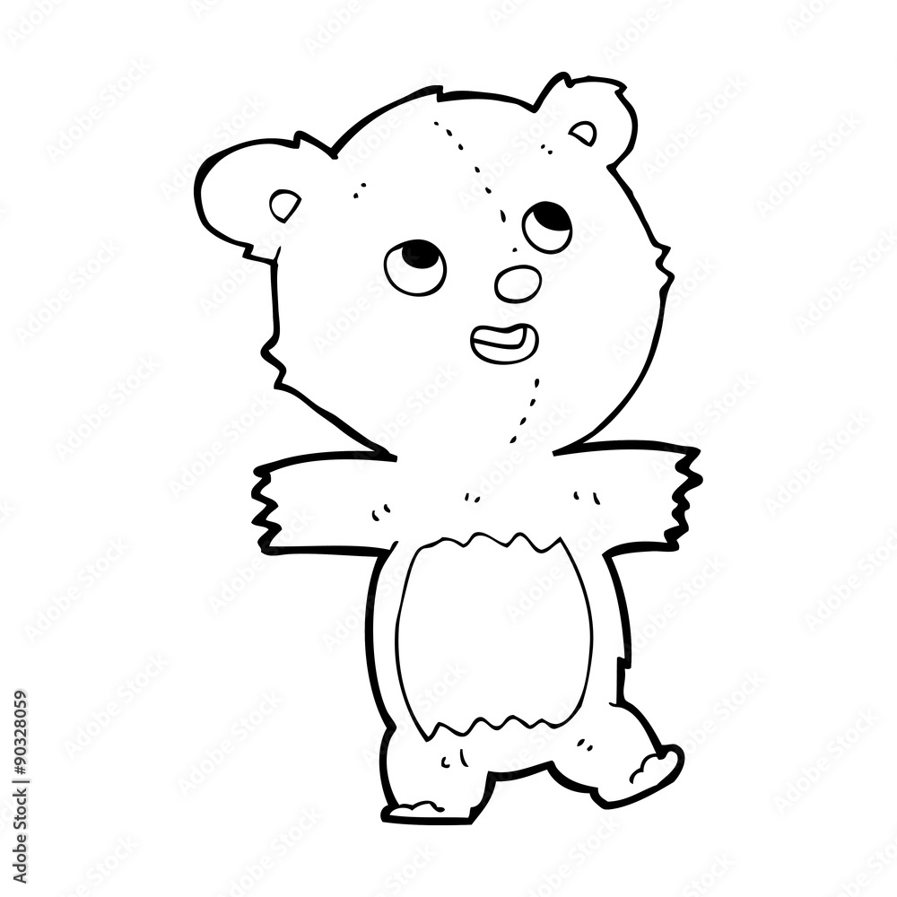 Obraz premium cartoon teddy bear