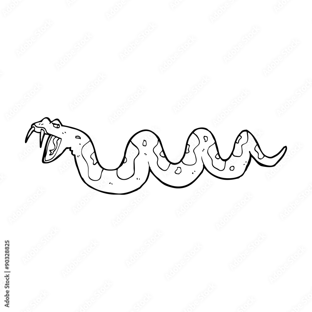 cartoon poisonous snake cartoon poisonous snake