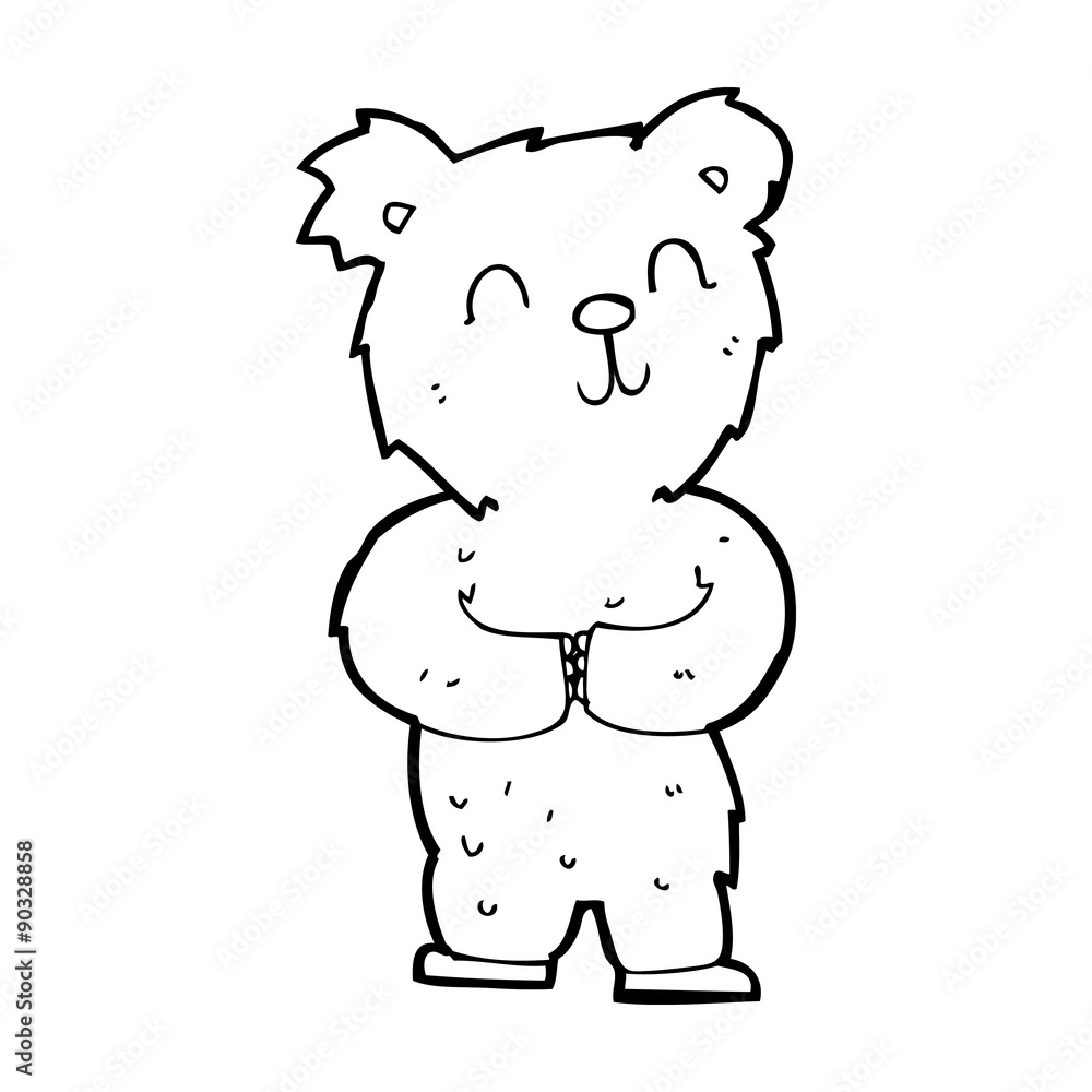 cartoon happy little bear cartoon happy little bear