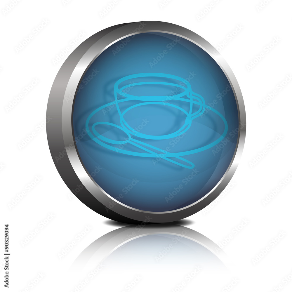  Icono sobre fondo blanco Café