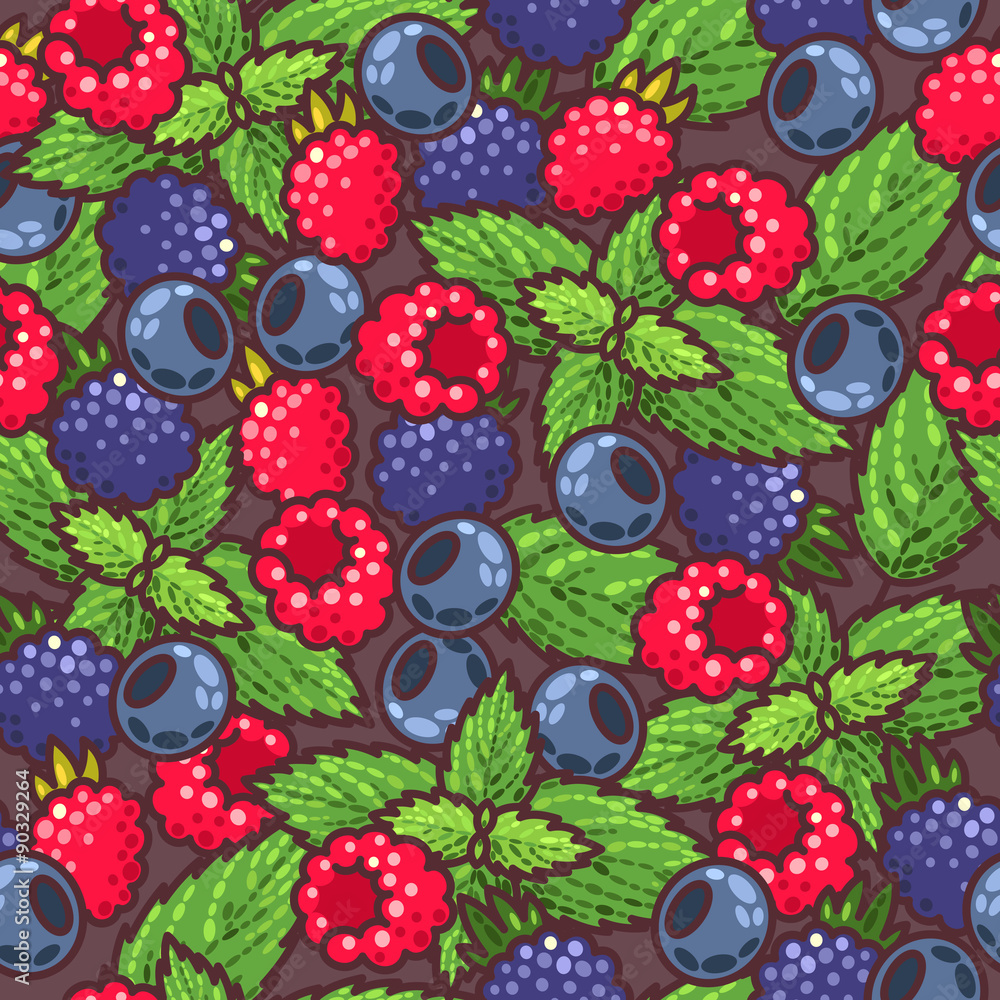 Seamless berries Seamless berries