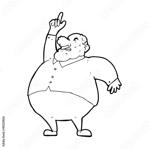 cartoon big fat boss