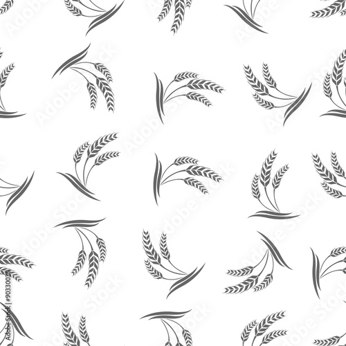 Obraz na płótnie seamless pattern with wheat w salonie