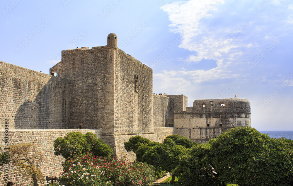 Fortress Bokar in Dubrovnik, Croatia. Fort Bokar is the key point in the defense of the Pila Gate.