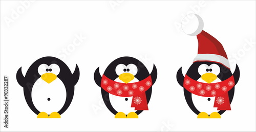 Penguin Santa Claus