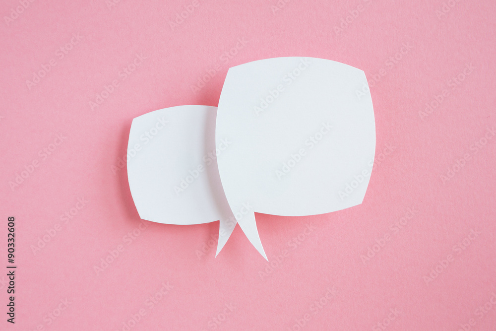 paper speech bubbles paper speech bubbles