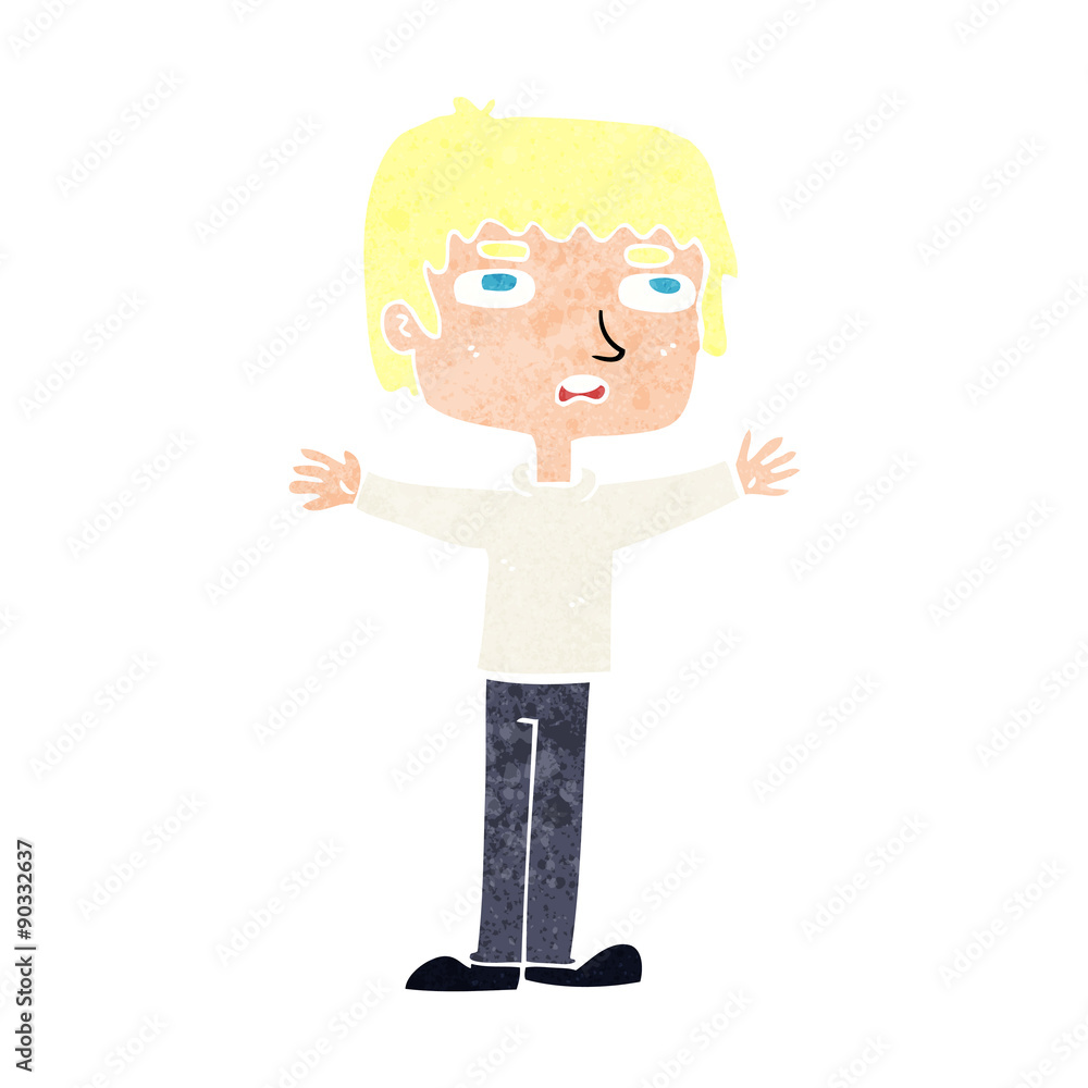 cartoon nervous man cartoon nervous man