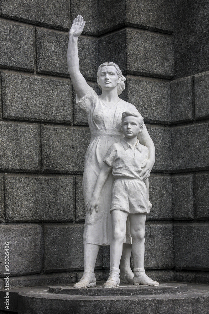 Obraz premium Denkmal in Novosibirsk