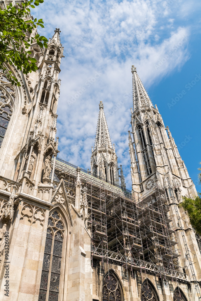 Neo-Gothic Votive Church (Votivkirche) In Vienna