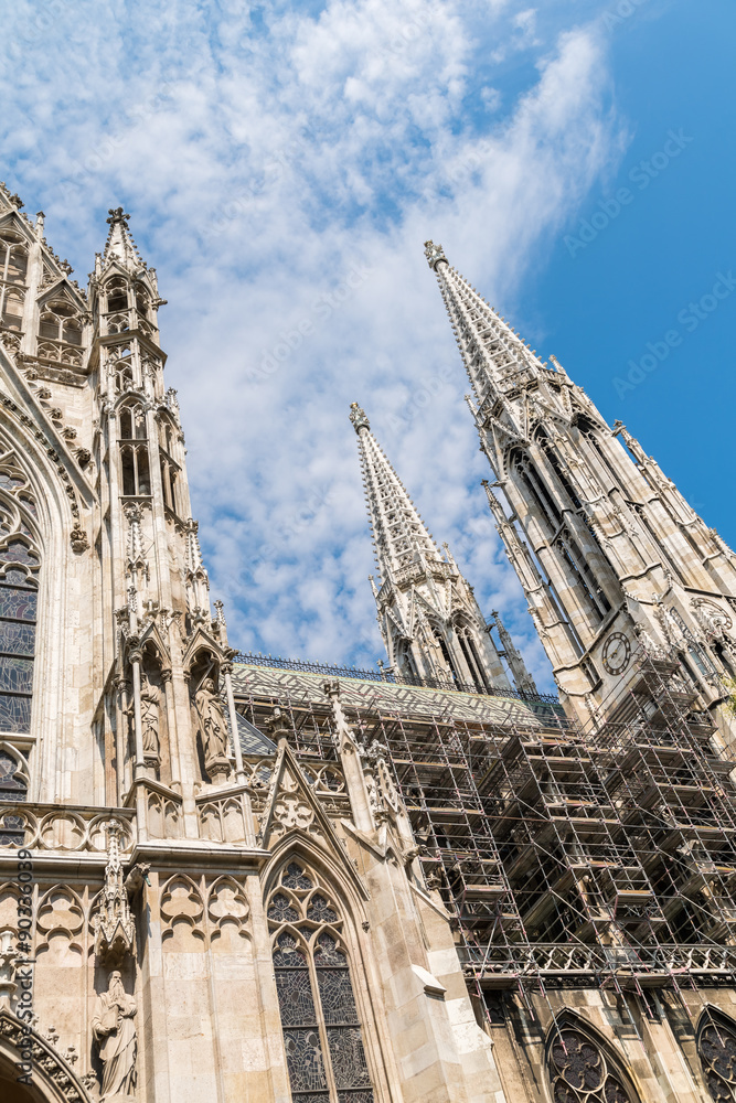 Neo-Gothic Votive Church (Votivkirche) In Vienna Neo-Gothic Votive Church (Votivkirche) In Vienna