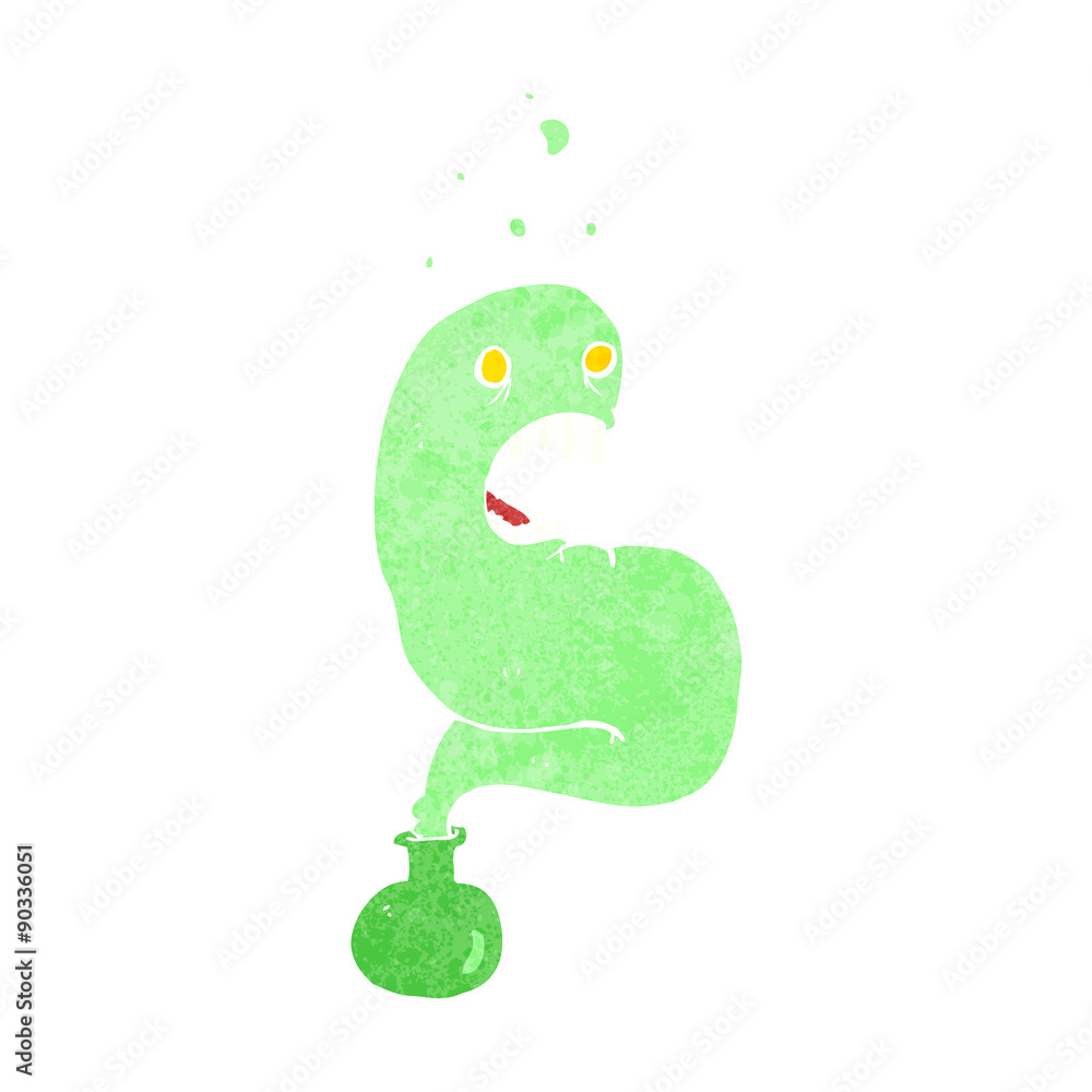 cartoon halloween ghost in bottle cartoon halloween ghost in bottle