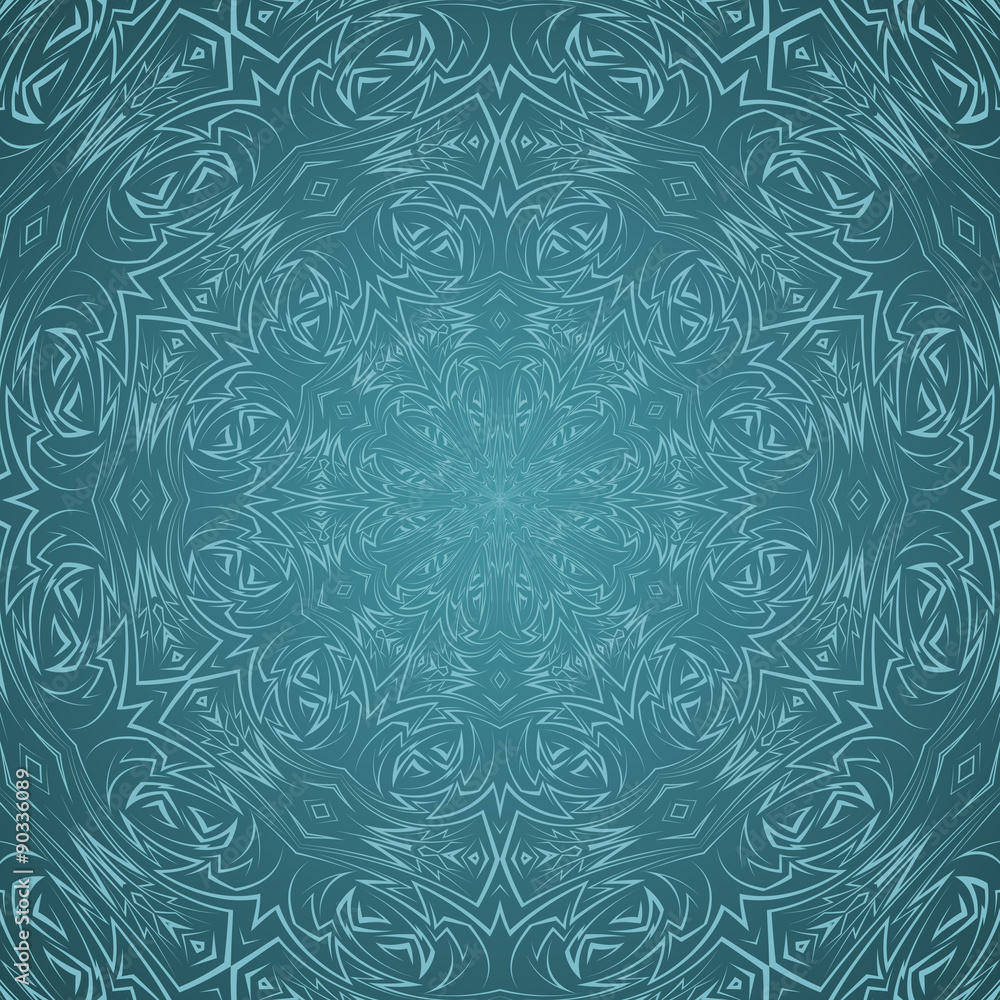 Abstract pattern in cyan Abstract pattern in cyan