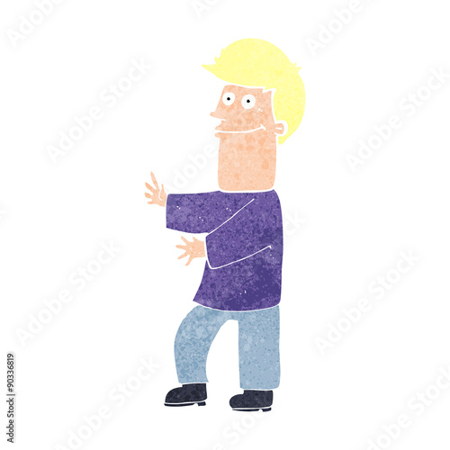 cartoon man gesturing