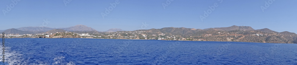 Panoramique côte de Crète