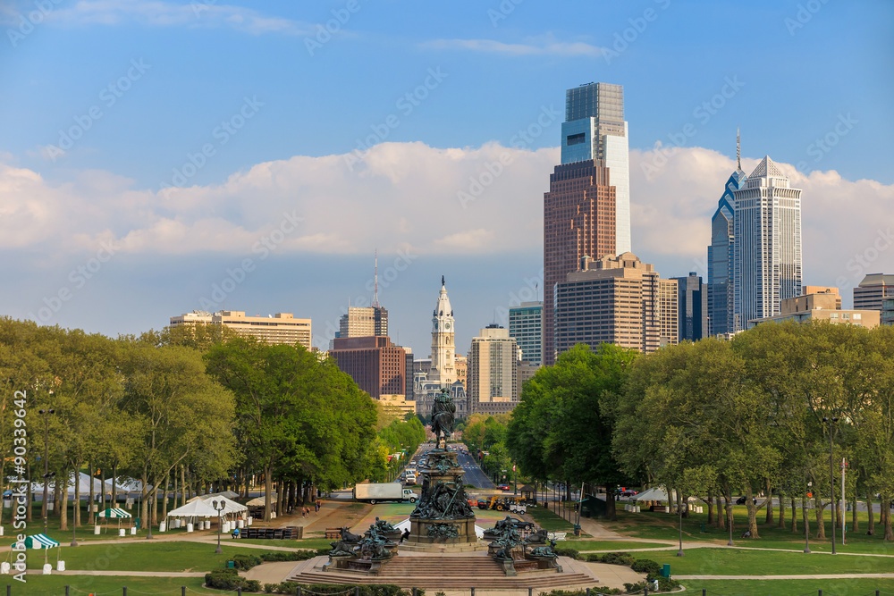 Fototapeta premium Beautiful Philadelphia skyline