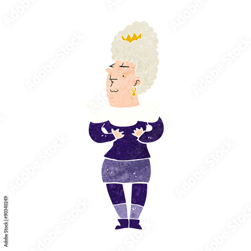 cartoon aristocratic woman