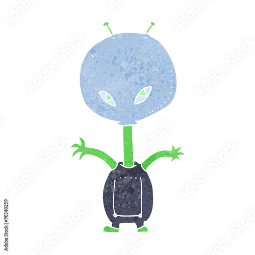 cartoon space alien