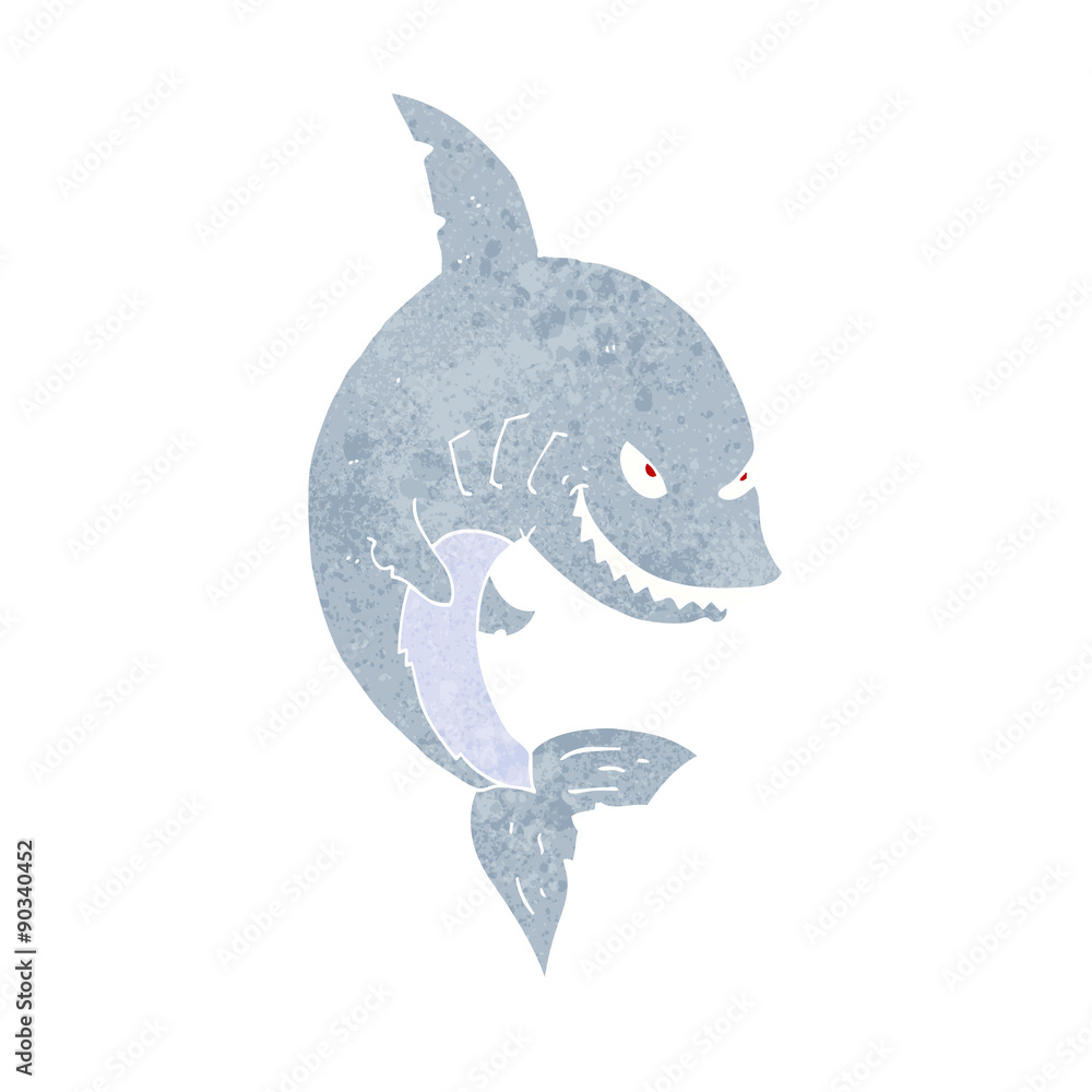 Fototapeta premium funny cartoon shark