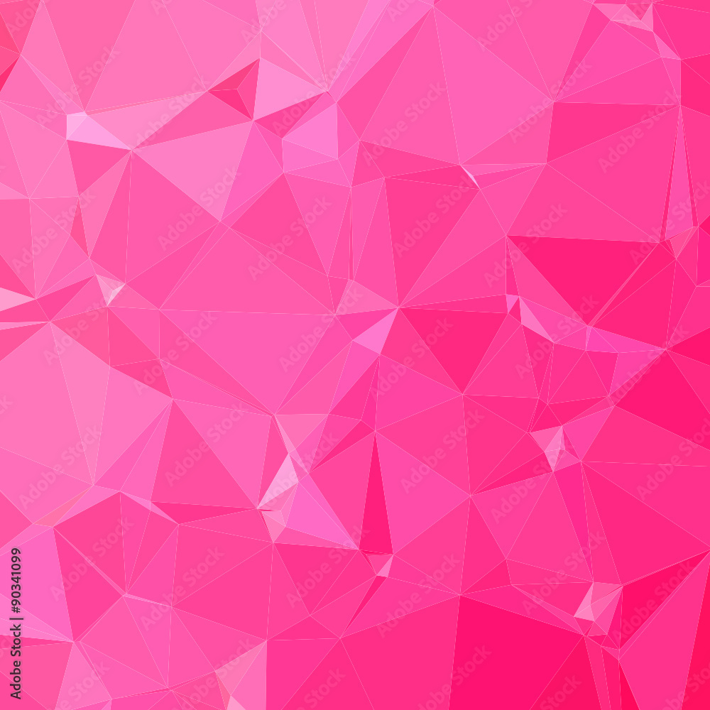 Fototapeta premium Persian Rose Pink Abstract Low Polygon Background