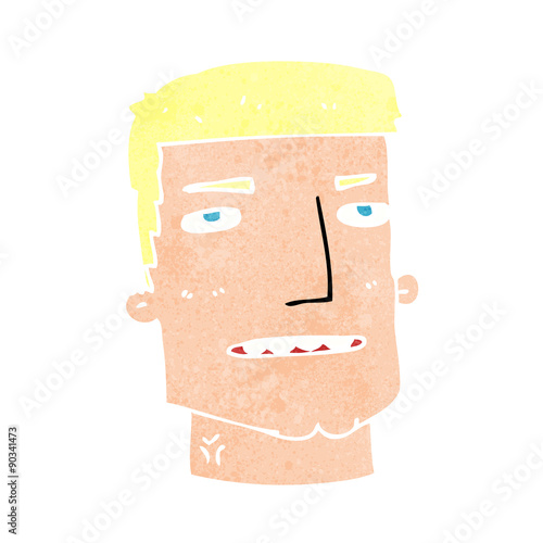 cartoon male head