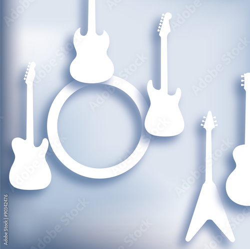 An abstract Guitar Music Background
