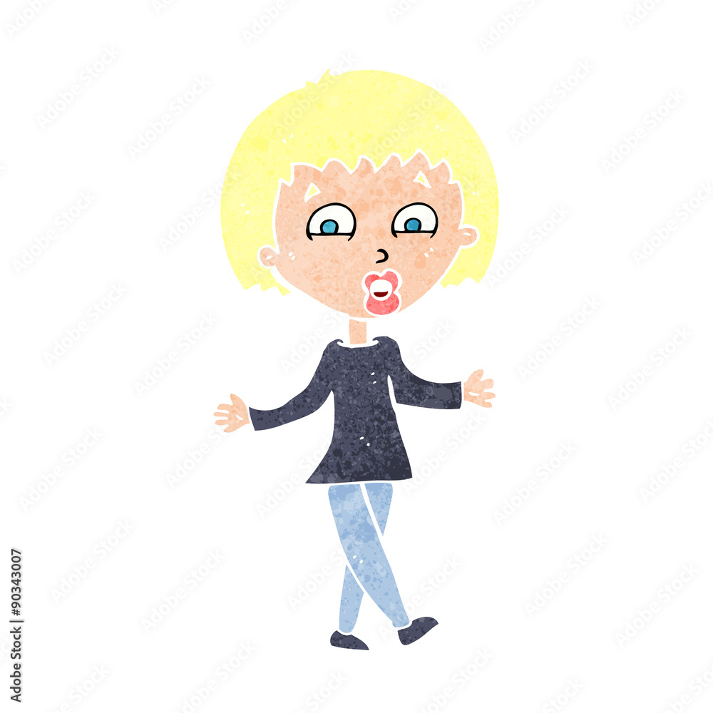 cartoon woman shrugging shoulders cartoon woman shrugging shoulders