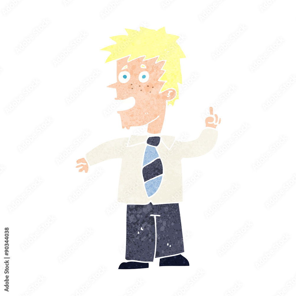 cartoon man with idea cartoon man with idea