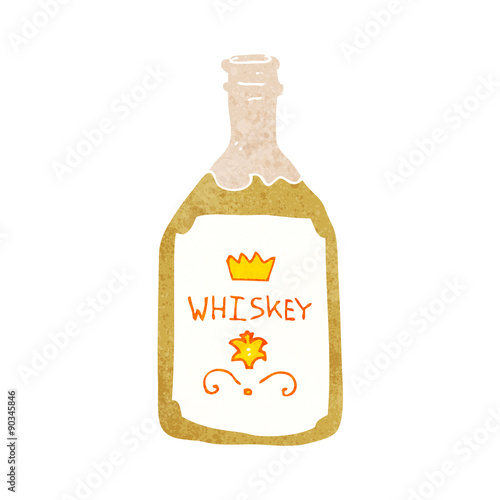 cartoon whiskey bottle