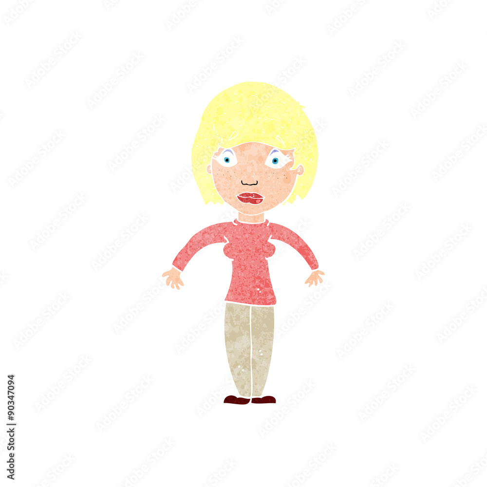 cartoon surprised woman cartoon surprised woman