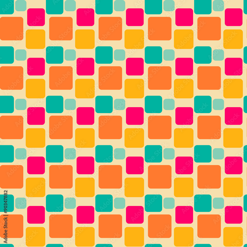Abstract geometric square seamless pattern. illustration Abstract geometric square seamless pattern. illustration