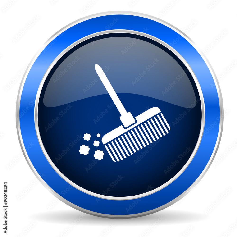 broom icon clean sign broom icon clean sign